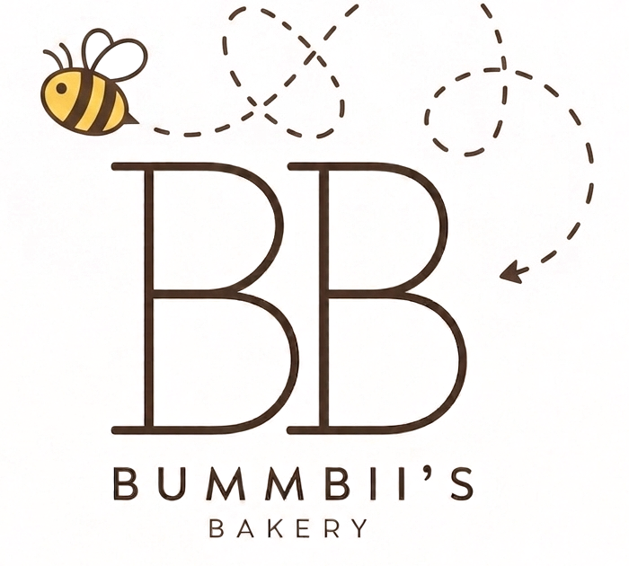 Bummbii&rsquo;s Bakery logo — a bee looping above a double-B monogram