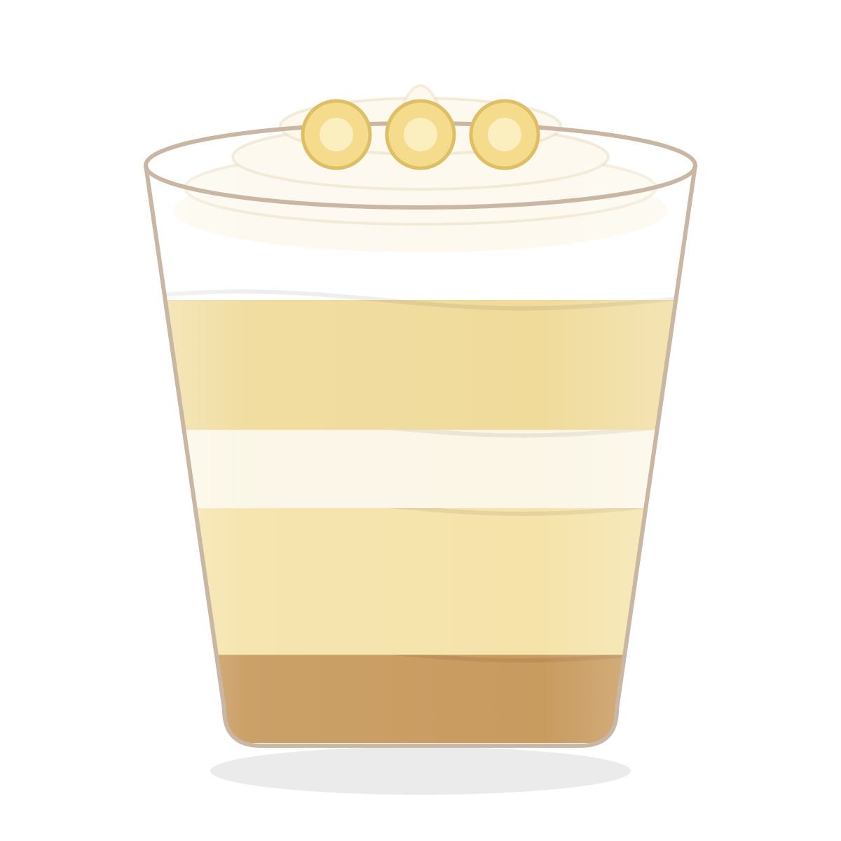 Banana dessert cup