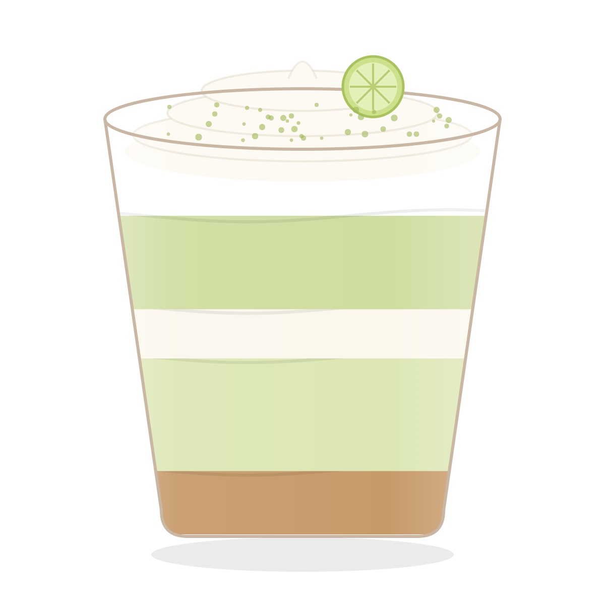 Key lime dessert cup
