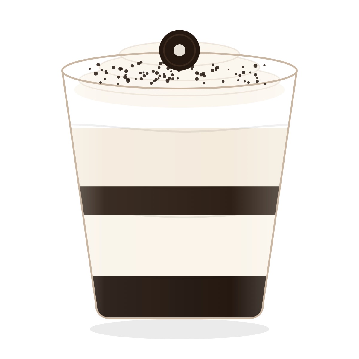 Oreo cream cheese dessert cup